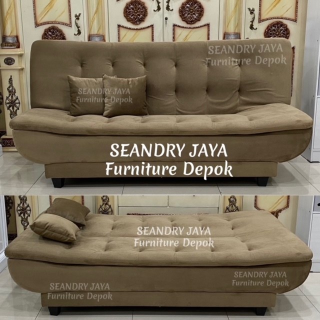 SOFA BED KEKINIAN/MINIMALIS/MODERN/HALUS/BLUDRU/BAGUS/MEJA TAMU/PROMO MURAH/SEANDRY JAYA Furniture D