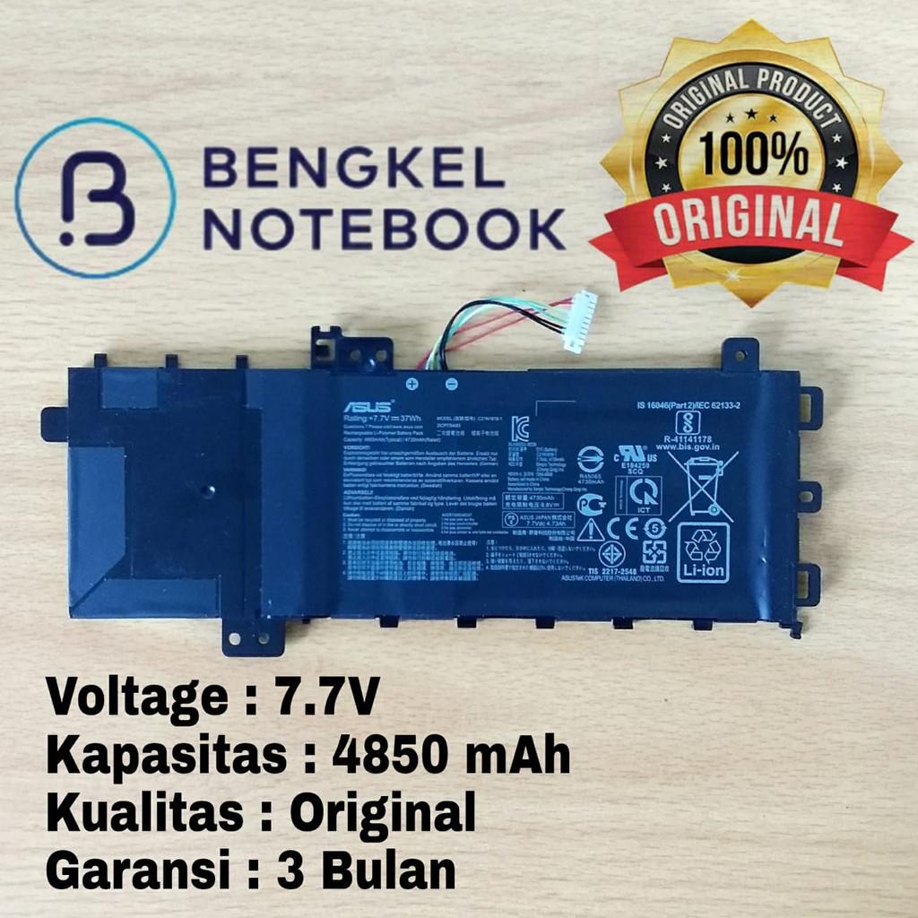 Baterai Asus Vivobook F512FA F512DA-SH31 X512FA X512FB X412FJ C21N1818-1 Original