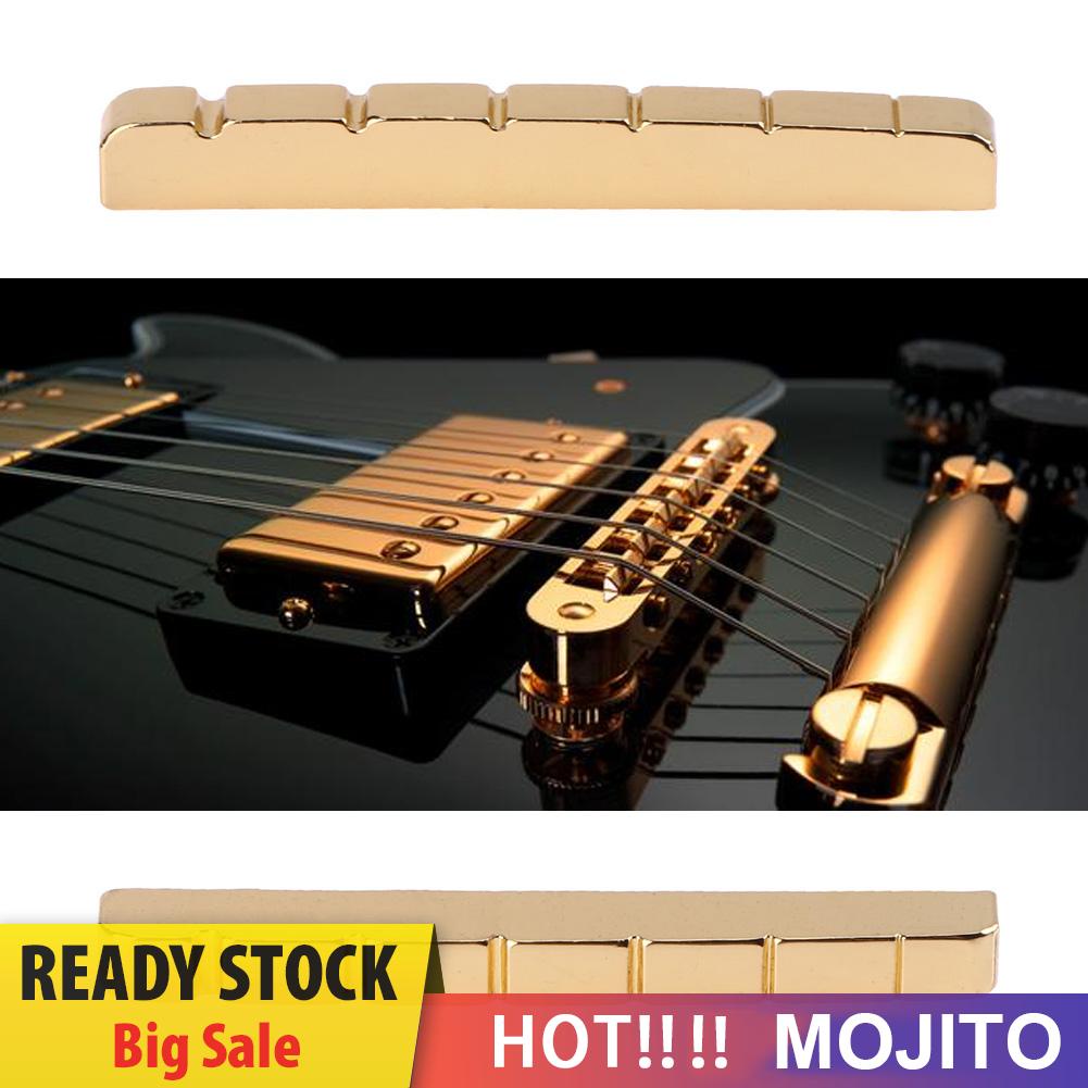 Slotted Nut Kuningan 43mm Untuk 6 Senar Tl St Gitar Bass Elektrik