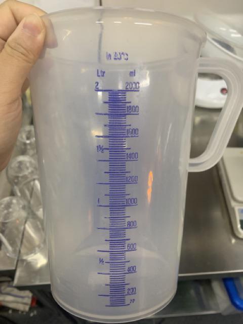 Gelas Ukur Plastik 2000 Ml Green Leaf Polycarbonate - Measuring Cup