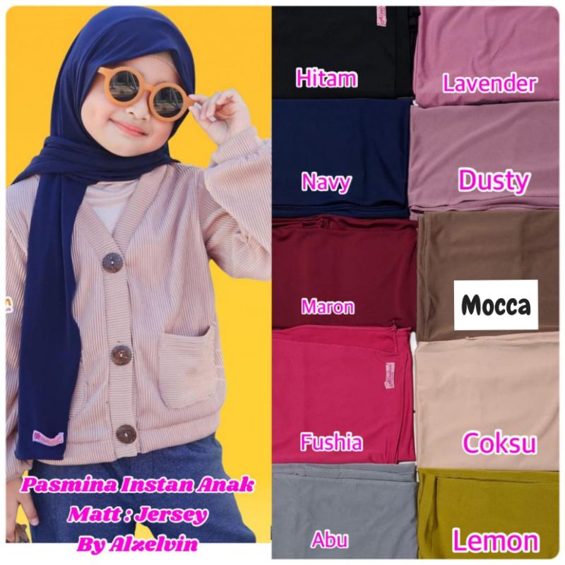 Pasmina Instan Anak Jersey Tanggung by Hijabmuslimah