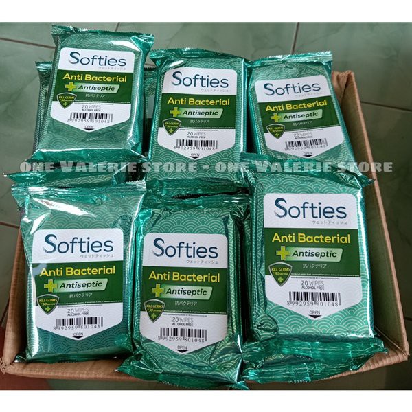 TISU BASAH ANTI BACTERIAL SOFTIES ANTISEPTIC TISSUE ANTI SEPTIC Terbaru