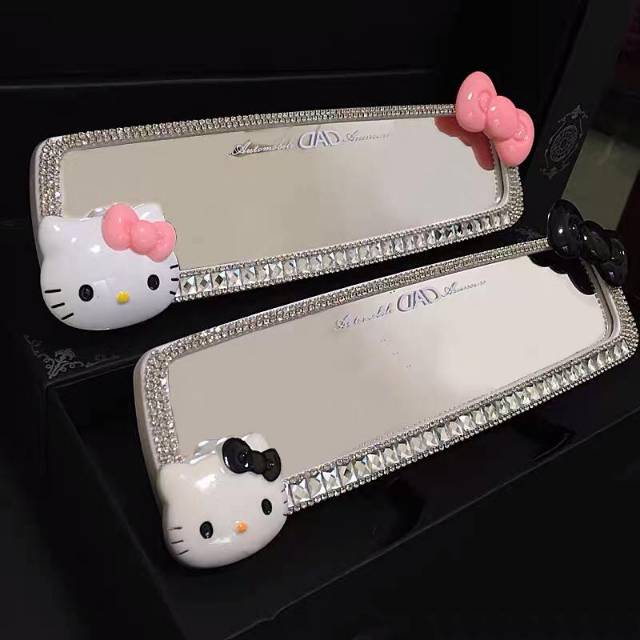 Kaca Spion Jepit Hiasan Diamond DAD Hello Kitty Premium Series