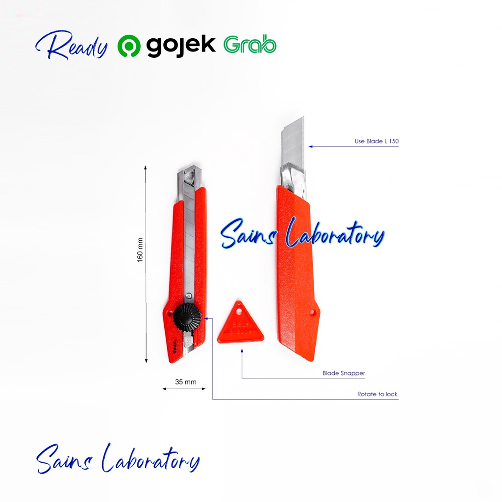 

Cutter Alat Potong Kertas Kayu Pisau Tajam Razor Pemotong Joyko 1 Pcs