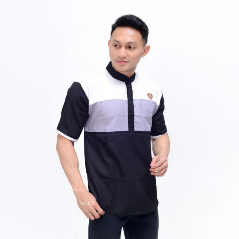 Baju Koko Kurta Pria Lengan Pendek Bahan Toyobo Terbaru Dan Terlaris