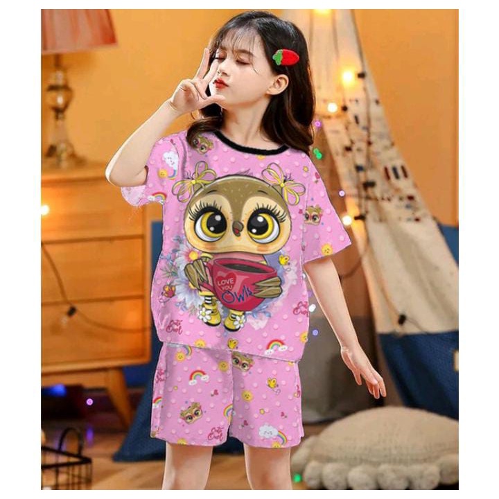 RILLO - Setelan baju playful colour anak print / setelan anak unisex 1-7 tahun PART 2