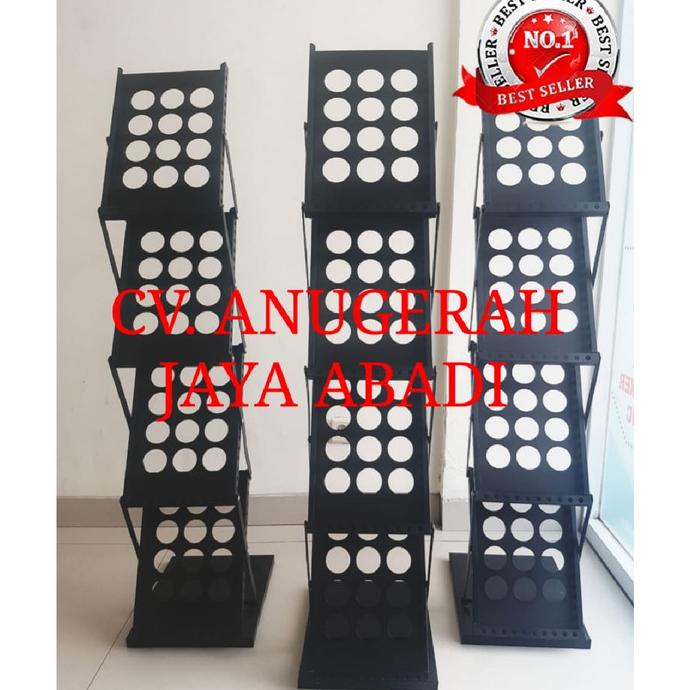 

[[COD]] RAK SUSUN BROSUR BESI 4 susun / Rak Display GRATIS ONGKIR Kode 399