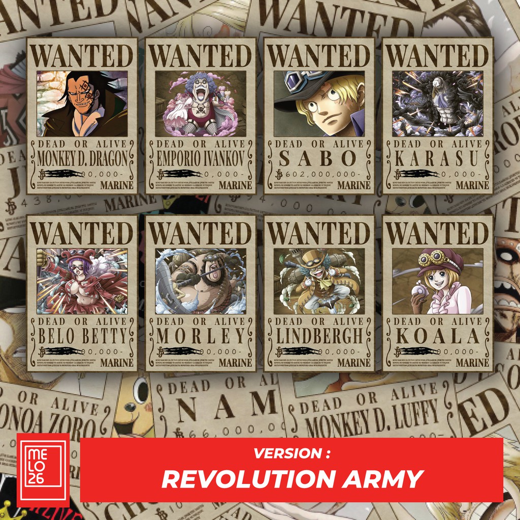 Poster Anime Bounty One Piece - WANTED Poster One Piece Character-7