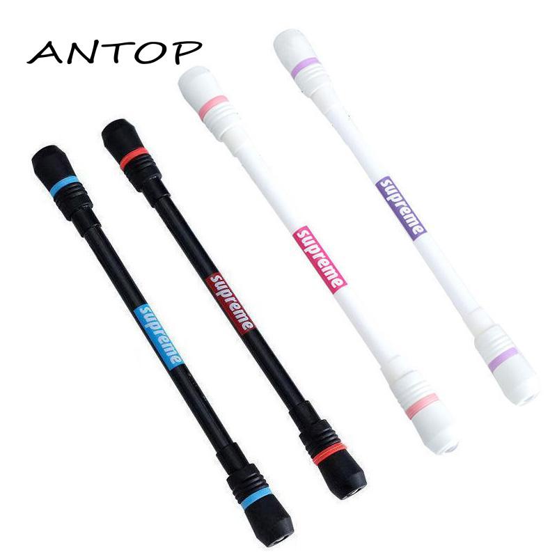 1pc pen spinning spinner/spiner Bolpoin Anti Slip Untuk Anak / Dewasa Anti Stress Rotating Pen