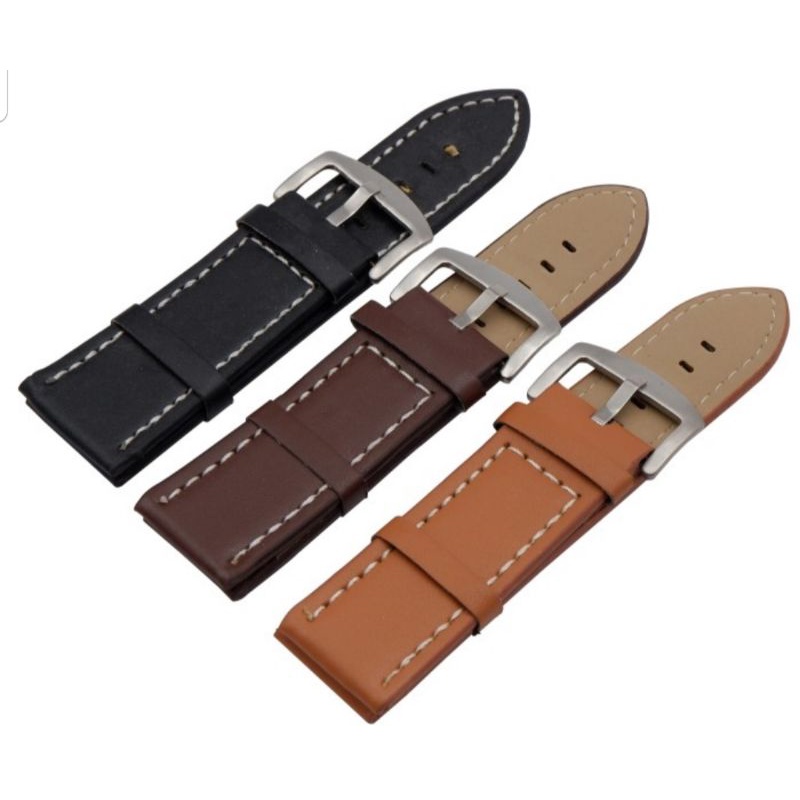 Leather Strap Band Kulit Imitasi 230 Jam Tangan 22mm 24mm 26mm