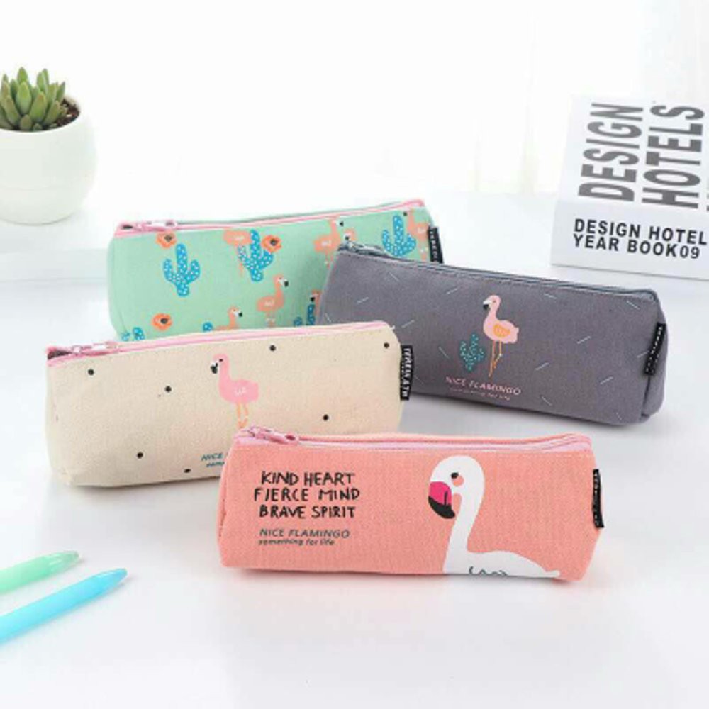 

EDW 629 Tempat Pensil Flamingo Tempat pensil motif flamingo cosmetic pouch flamingo