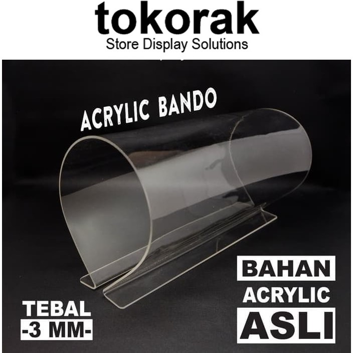 ACRYLIC TEMPAT BANDO AKRILIK ASLI MIKA STAND HEADSEAT