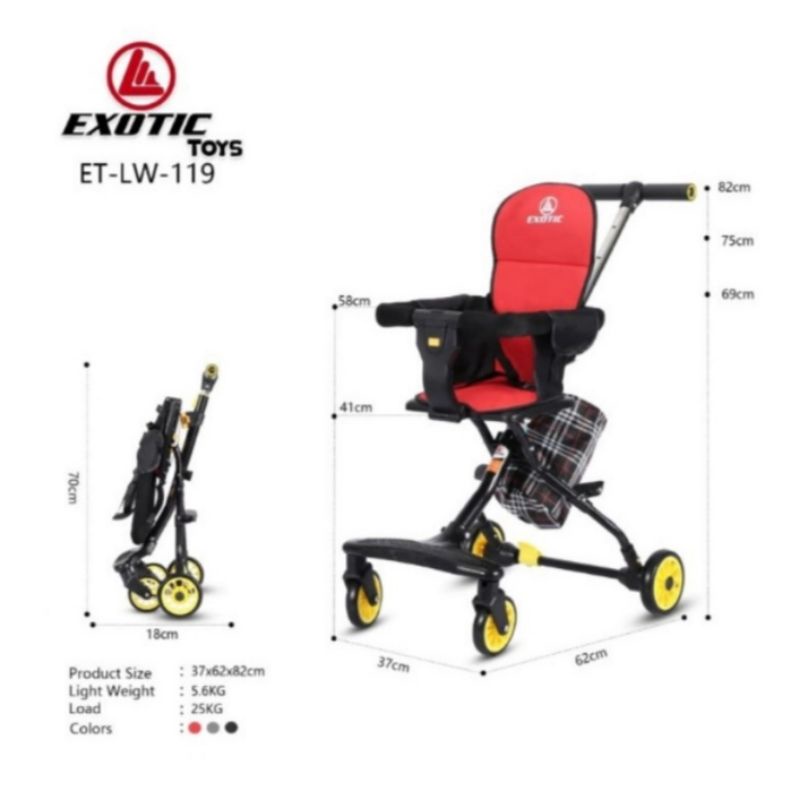 Magic Stroller Micro Trike Kursi Dorong Exotic Traveller ET LW 129 ET LW 119