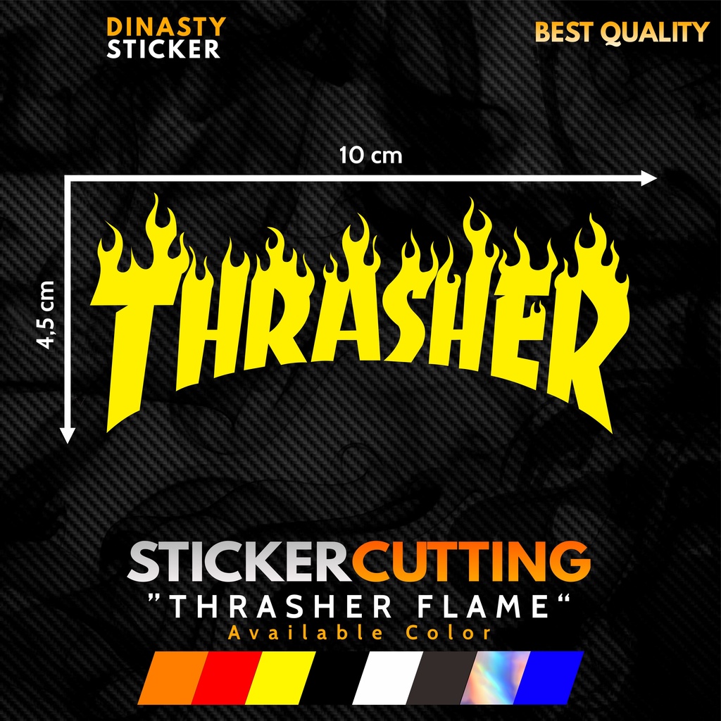 

STICKER STIKER CUTTING VIRAL THRASHER FLAME DISTRO CLOTHING