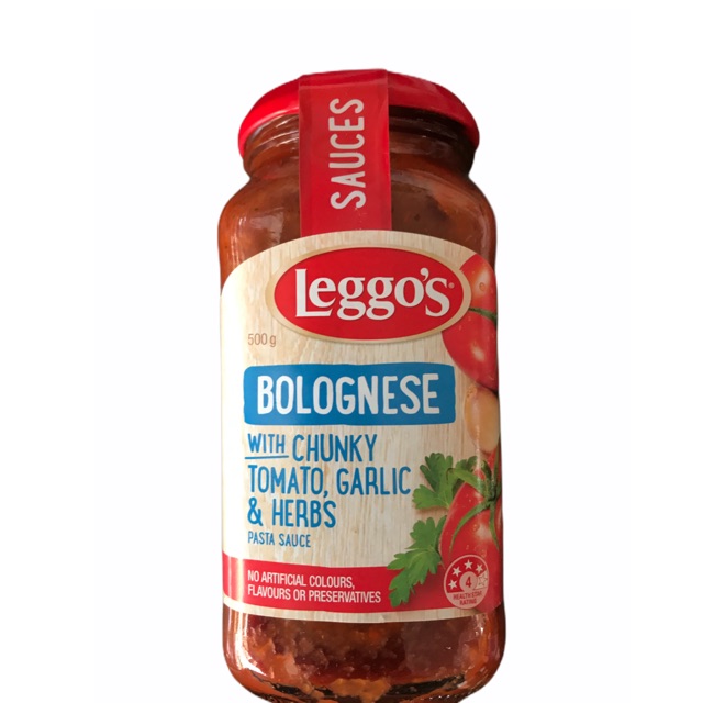 SAUCE LEGGO'S BOLOGNESE With Chunky Tomato,Garlic &amp; Herb