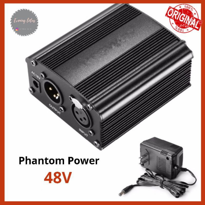 Phantom Power Microphone 1 Channel 48V Power Supply