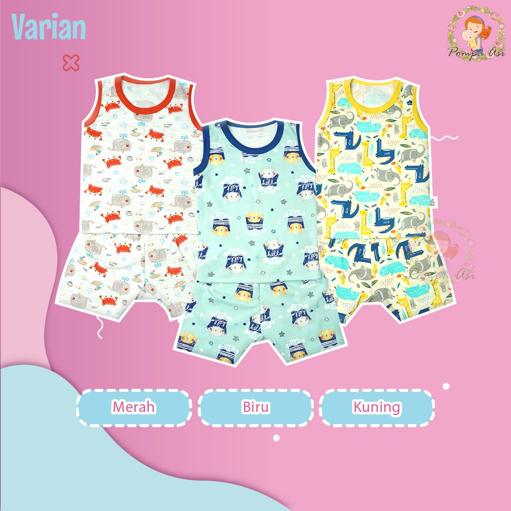 Libby Set Oblong Singlet Perlengkapan Setelan Pakaian Bayi Baru Lahir Bahan Soft Cotton Lembut By Mallpompaasi