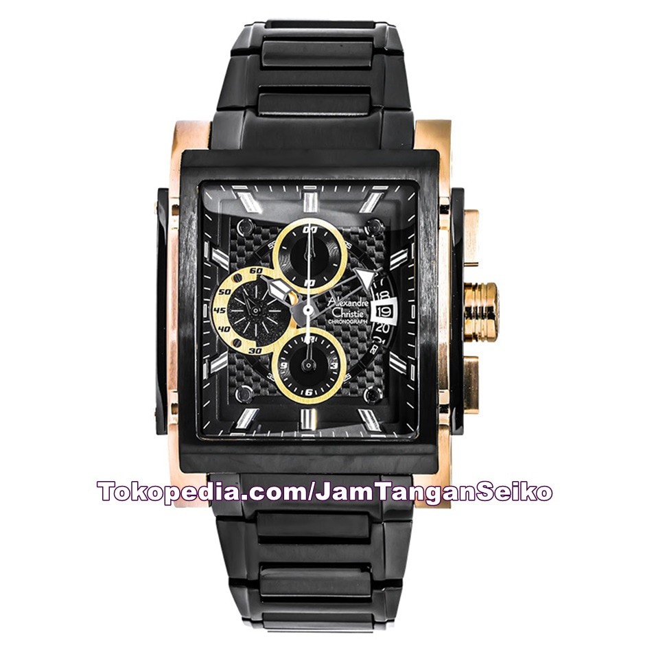 Jam Tangan Pria Alexandre Christie AC 6405 MC BGRBABU Chronograph