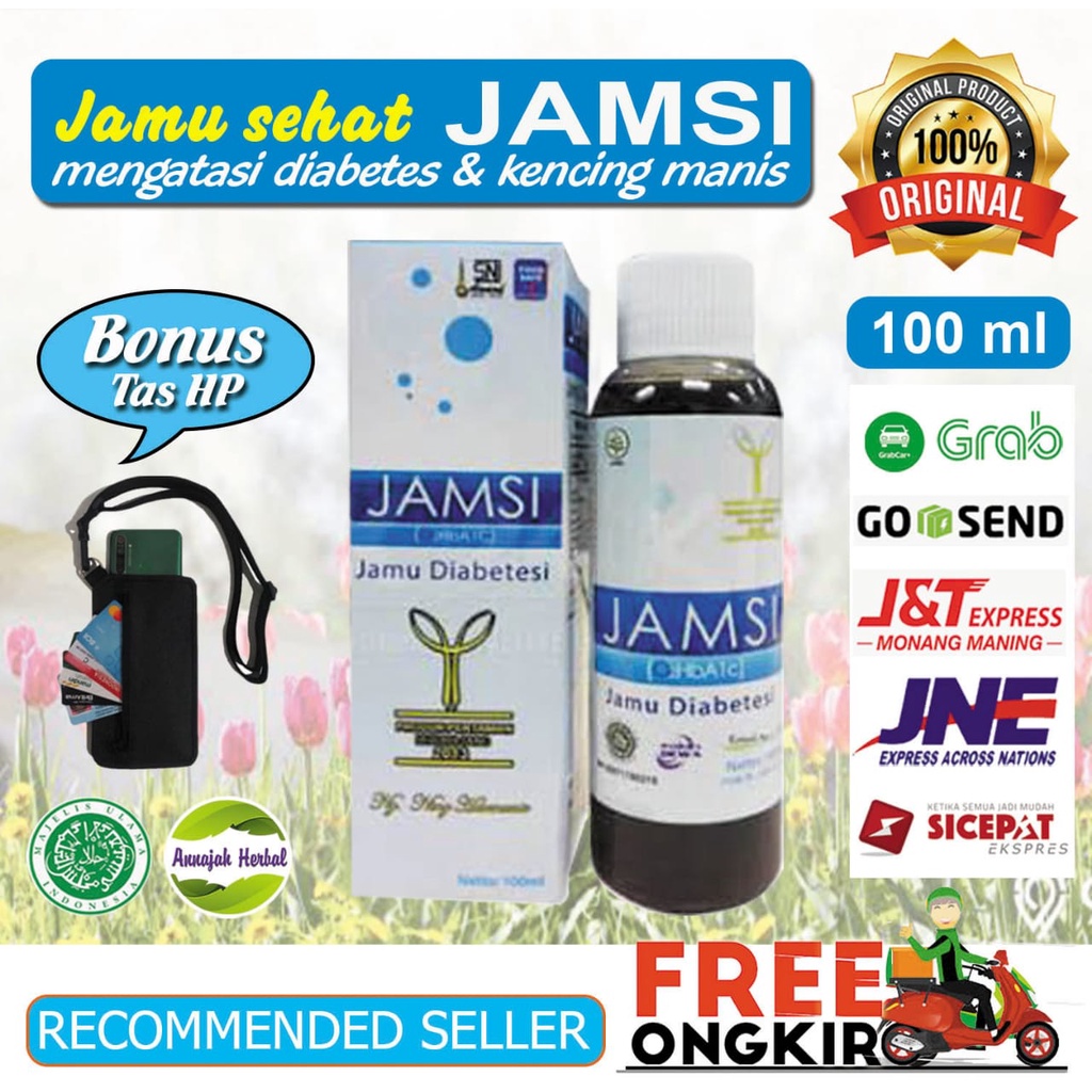 

Jamsi I Jamsi 100ml I Jamsi 100ml Asli - Original I Jamu Diabetes I Jamu kencing manis