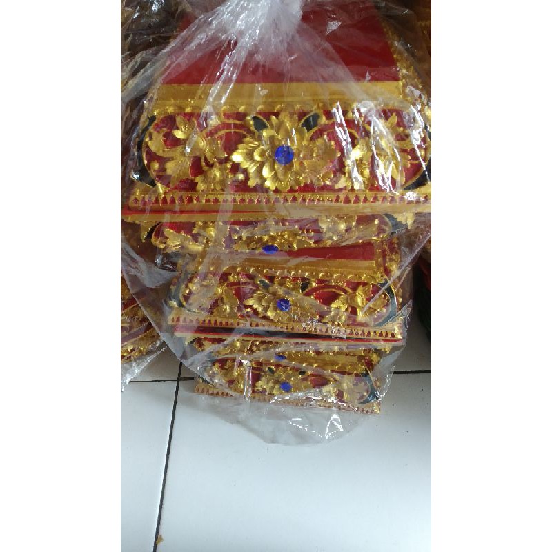 Wadah Fiber tempat sodan fiber 18cm ukir bali