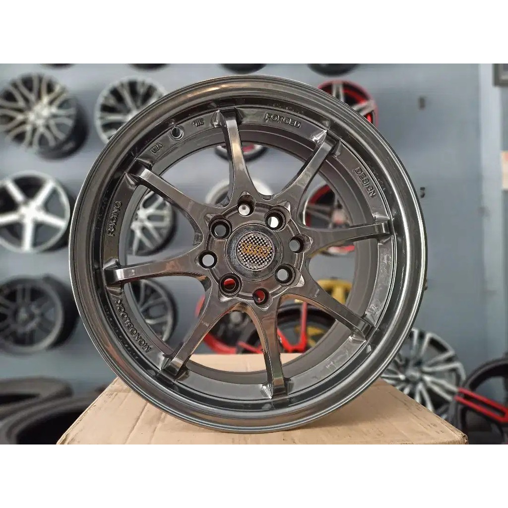 Velg Mobil CE28 Ring 15X6.5 Pcd 4x100/114.3 Gunmetal