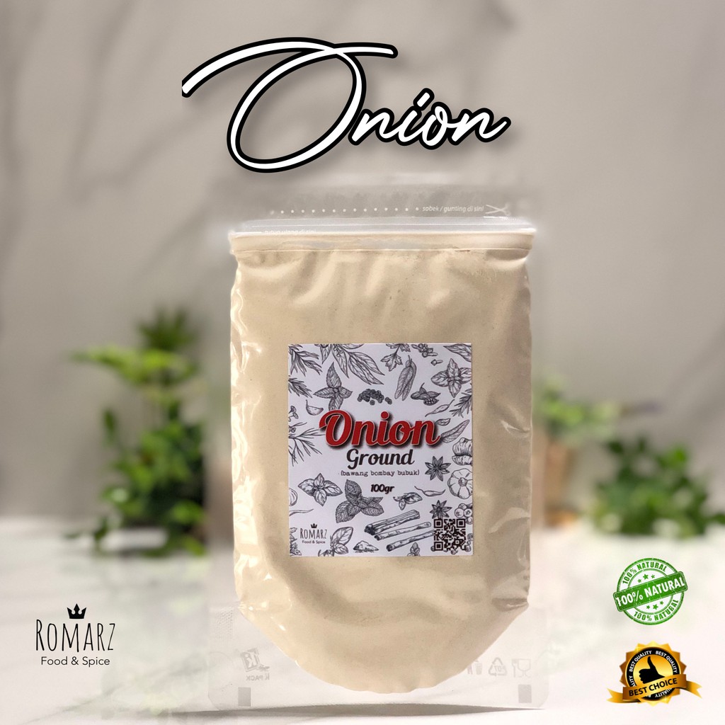 

BAWANG BOMBAY BUBUK ASLI PREMIUM 250gr | ORGANIC ONION POWDER 250gr