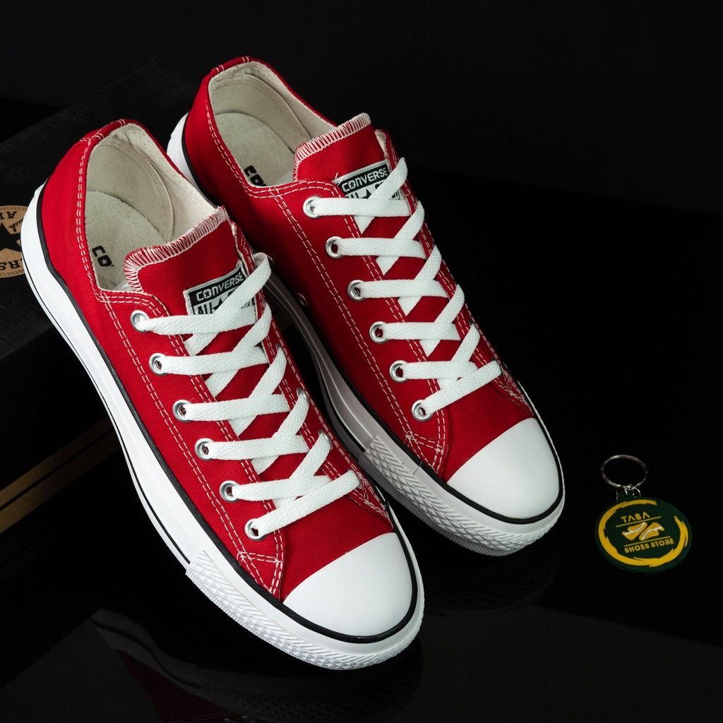 (BISA COD) SEPATU SNEAKERS CLASSIC RED PENDEK PRIA WANITA PREMIUM