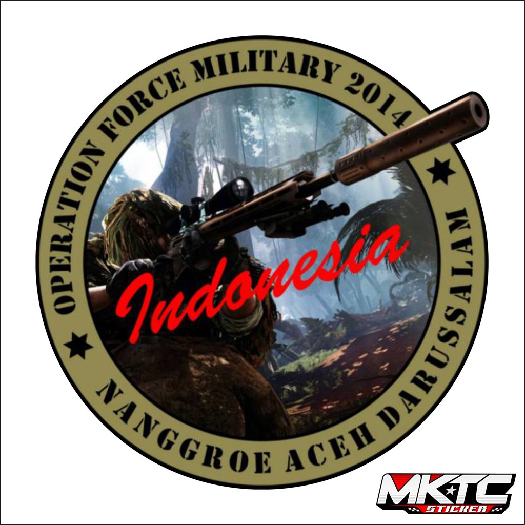 

stiker operation force military 2014