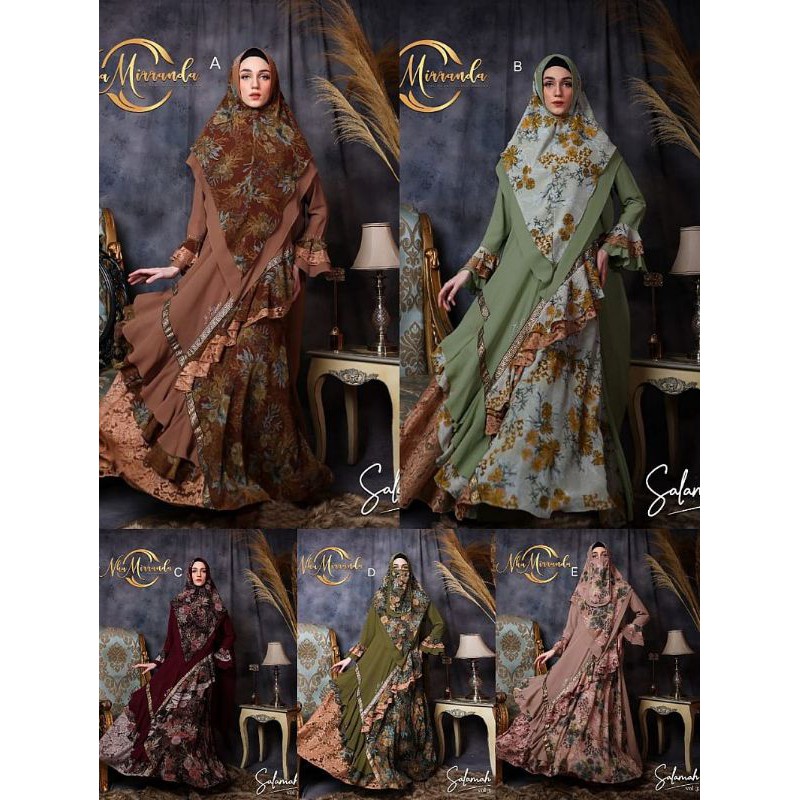 Dijah set syari / Salamah Premium Vol 3 By Nha mirranda / Salamah vol 3 Premium By Nha mirranda