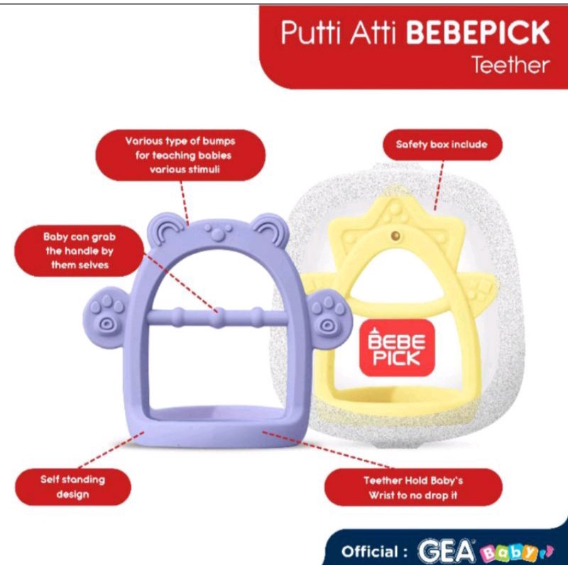 Puttiatti Bebepick Wearable Teething Bear