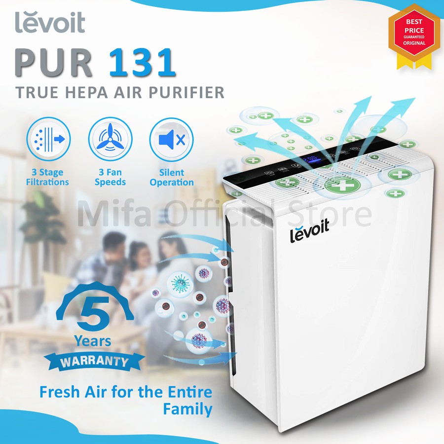 Levoit PUR 131 Air Purifier HEPA Filter Pembersih Udara Resmi 5 Tahun