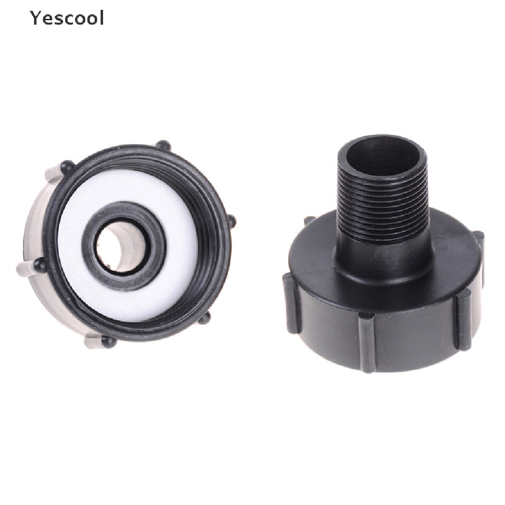 Yescool IBC Tote Tank Drain Adapter Coarse Thread 2&quot; To 1/2&quot; 3/4&quot; Garden Hose .