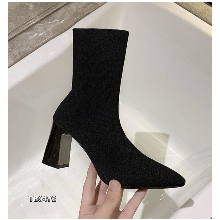 FHS BOOTS HIGH BLOCK BOOTS FASHION IMPORT TE6492