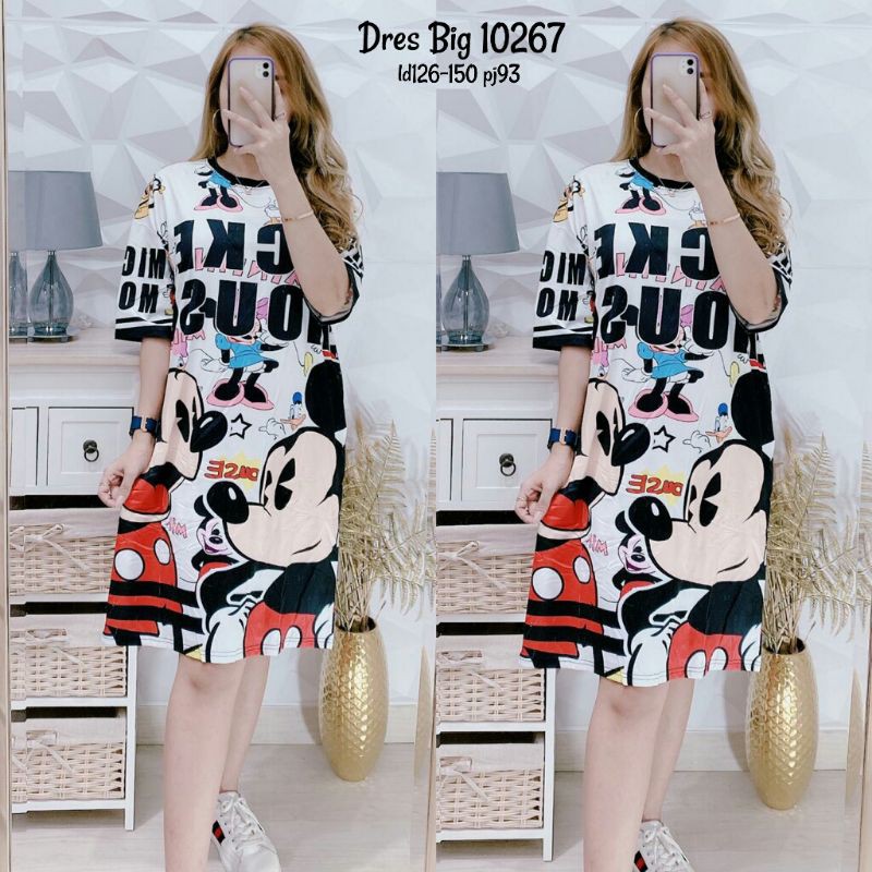 Big Dress Wanita Import / Bahan Scuba Import 10267