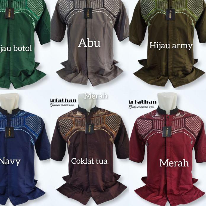TERBARU 2.2 baju koko pria / grosir baju koko / baju muslim pria warna lengan pendek katun / baju koko dewasa murah terbaik