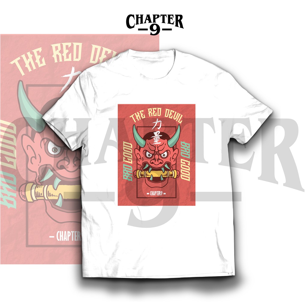 Jual The Red Devil Tshirt Kaos Unisex Distro Murah Pria Keren