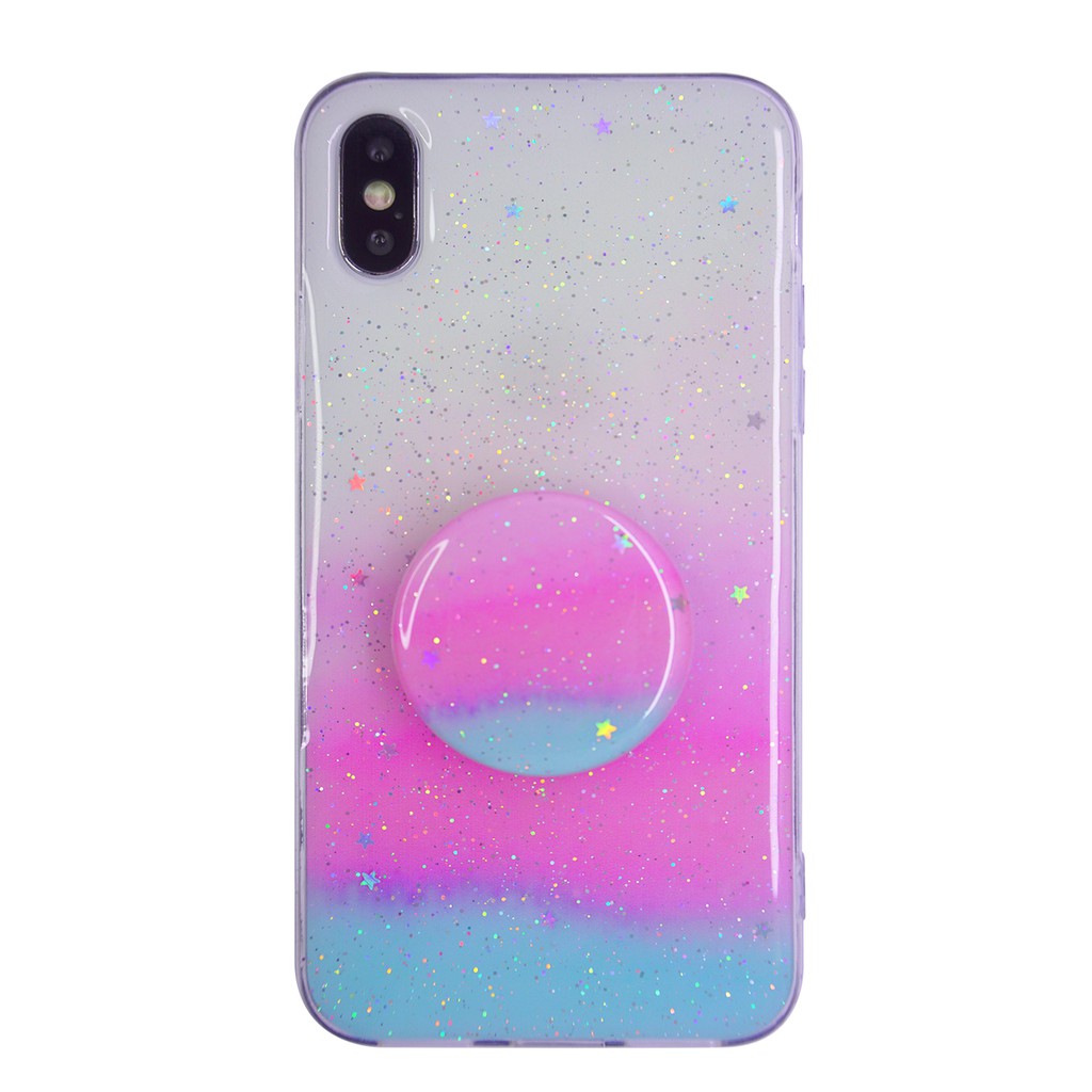 OPPO A7/A5S/A12/A11K  A9 2020  Neo 9/A37 Softcase Rainbow Plus Popsocket CaseSeller