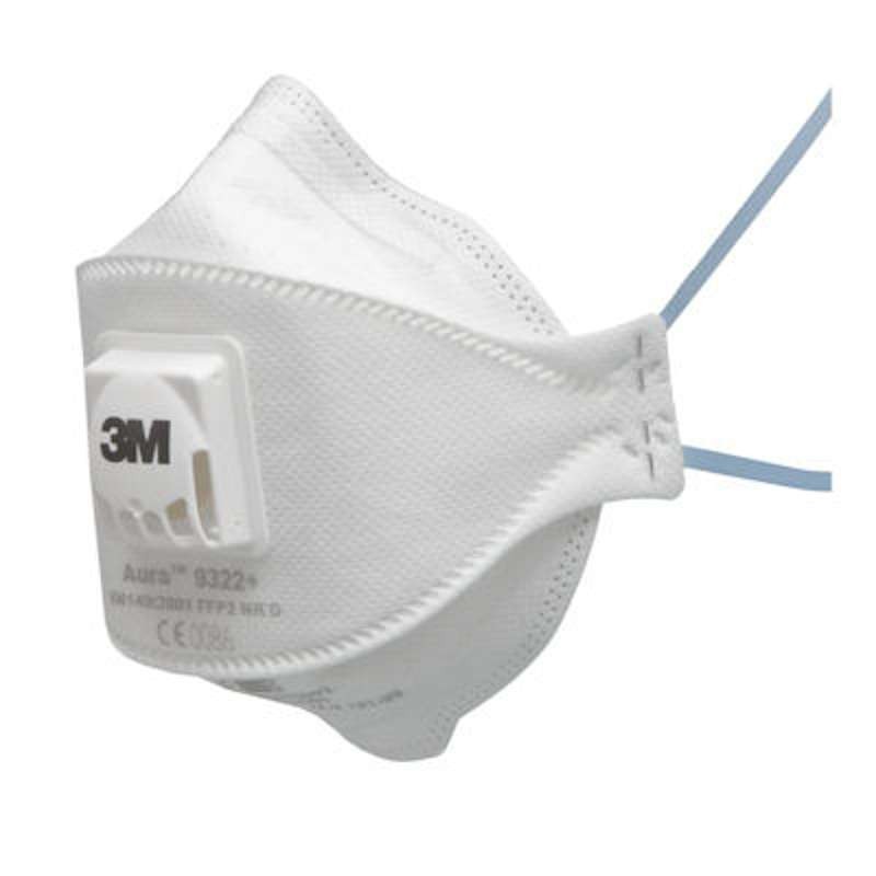 3M Aura Disposable Respirator, FFP2, Valved, 9322 - Dijual Satuan