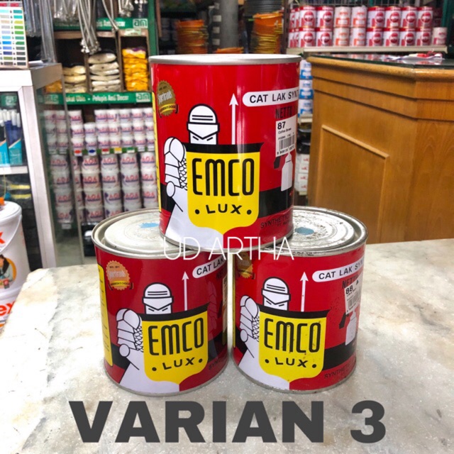  Cat  EMCO  VARIAN 3 Cat  Kayu dan Besi  Cat  Lak Synthetis 