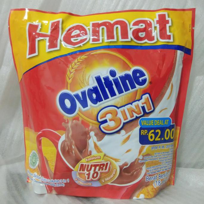 

[[BISA COD]] OVALTINE 3in1 18 sachet TERPERCAYA Kode 167