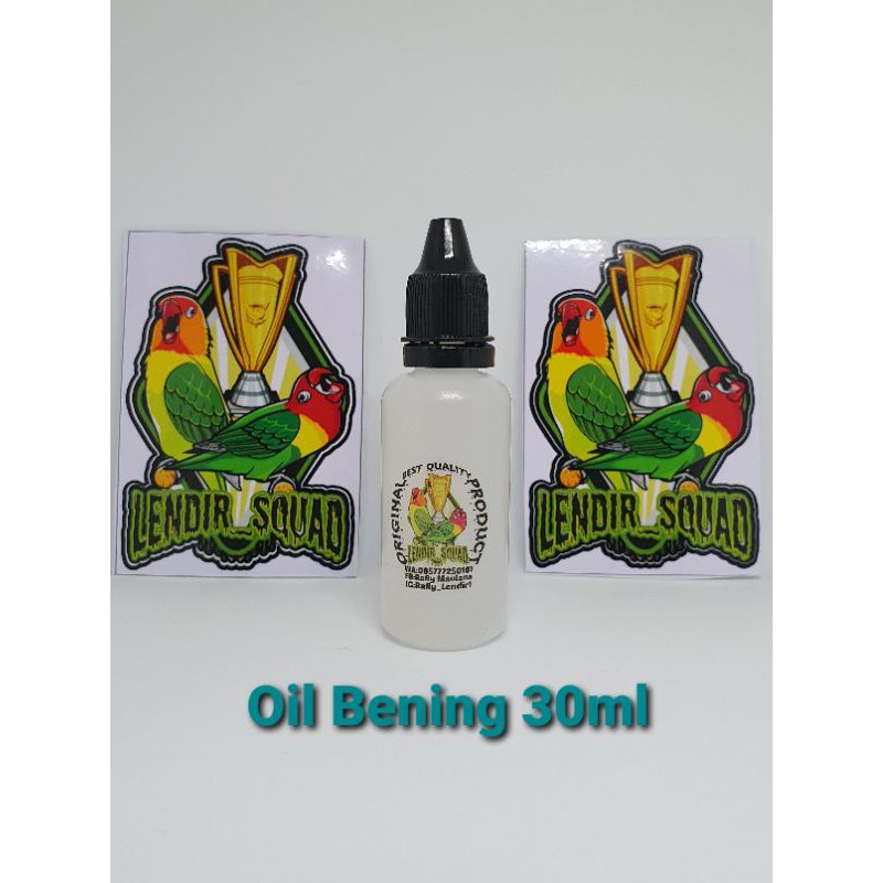 Vitamin Penggacor Lovebird Lendir Squad, Kualitas 100% Oil Bening 30ml/Konslet Suplemen/Doping Konsl