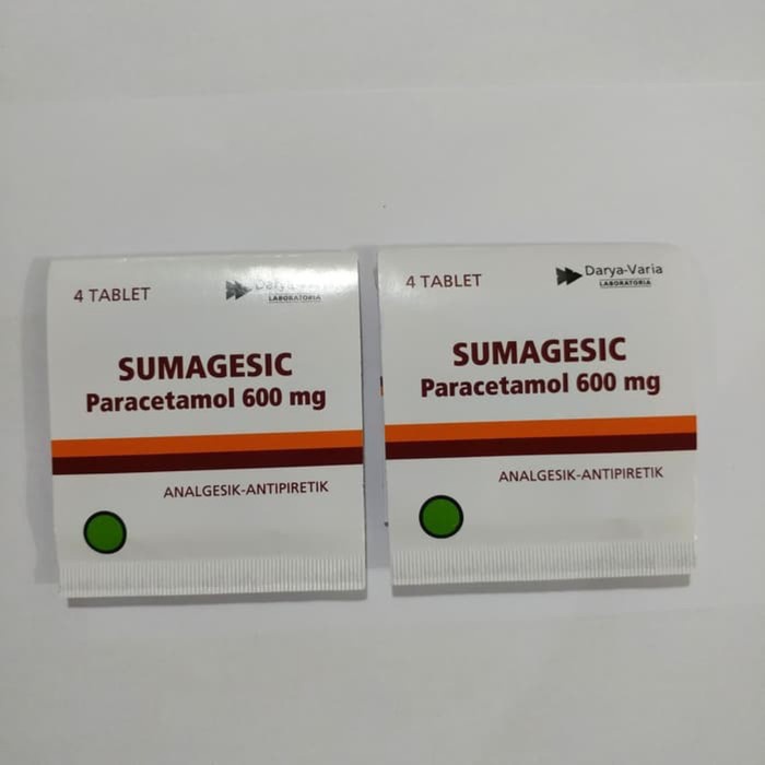 SUMAGESIC / PARACETAMOL 600 MG / 4 TABLET