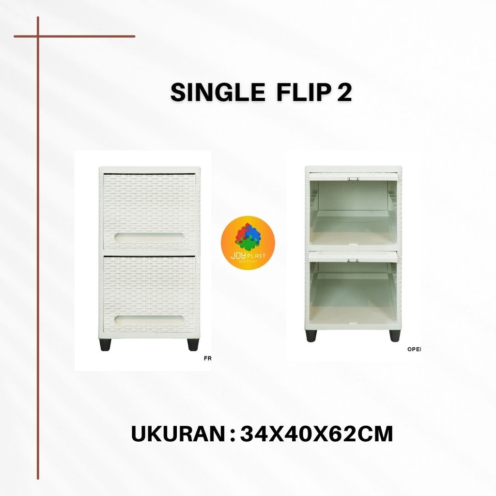LACI FLIP SUSUN 2/ LEMARI PLASTIK CLUB