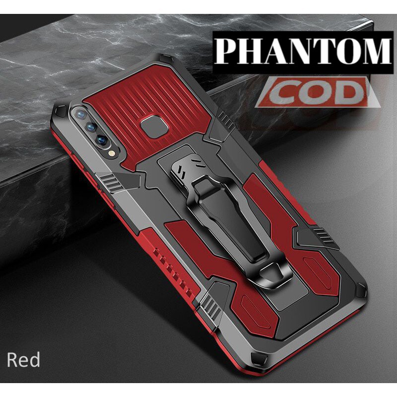 Case Robot Phantom VIVO Y20 Y20S Y20i Y12S Y51 2020 V20 V20SE Y12 Y15 Y17 Y30 Y50 Y11 Y91C Y1S Y95 Y91 Y93-MERAH