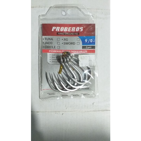 kail peroberos  ukuran  1/0 3/0 9/0