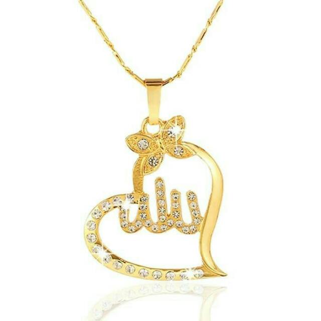 kalung love allah - kalung muslim - kalung kaligrafi - muslim necklace