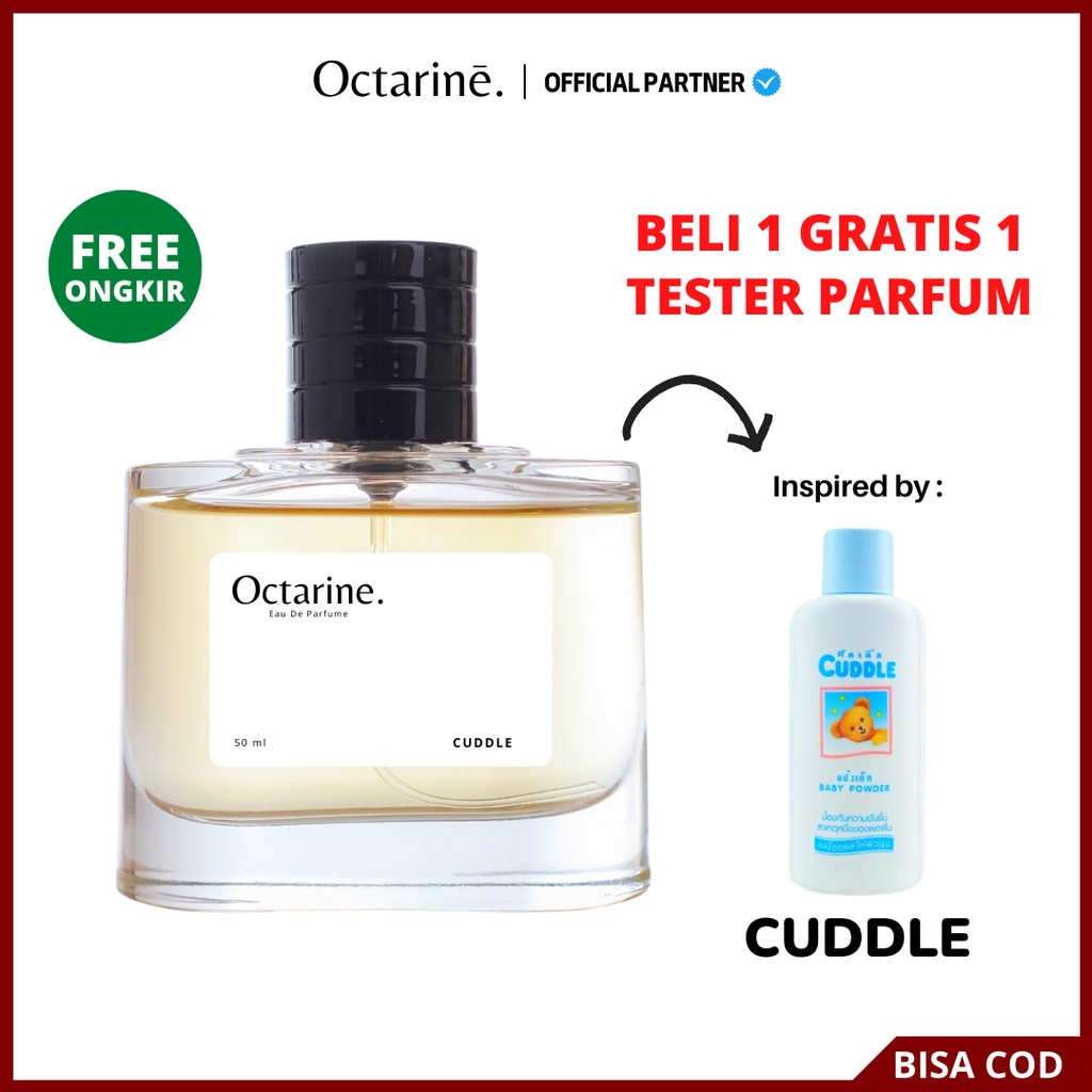 Octarine - Parfum Wanita Pria Tahan Lama Aroma Bayi Lembut Manis Inspired By Cuddle | Parfume Farfum Perfume Cudle Eau De Parfum Minyak Wangi Cewek Cowok Murah Original