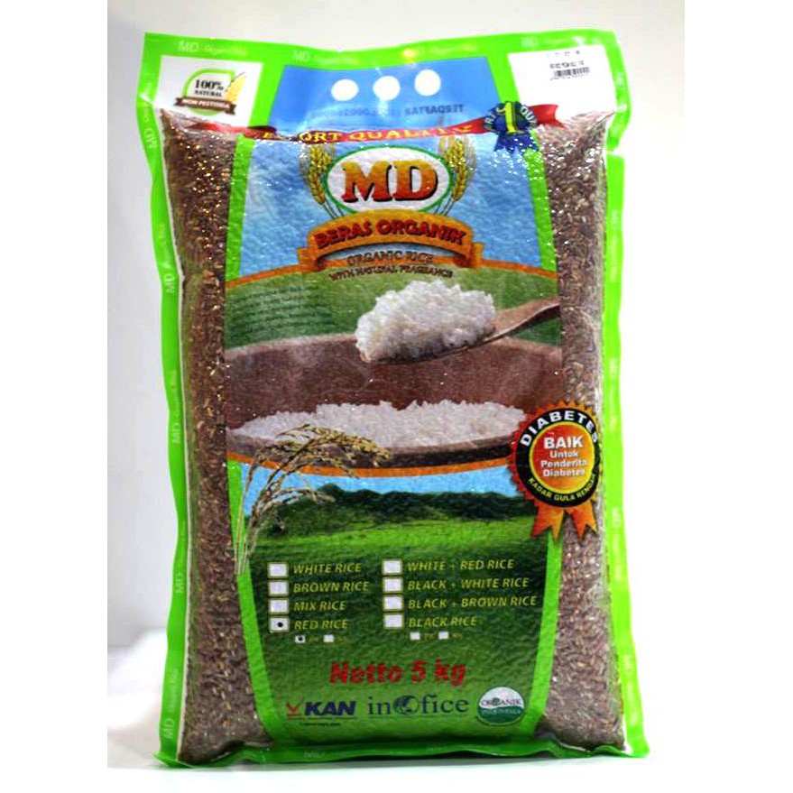 

Beras Organik MD Red Pecah Kulit 5 Kg
