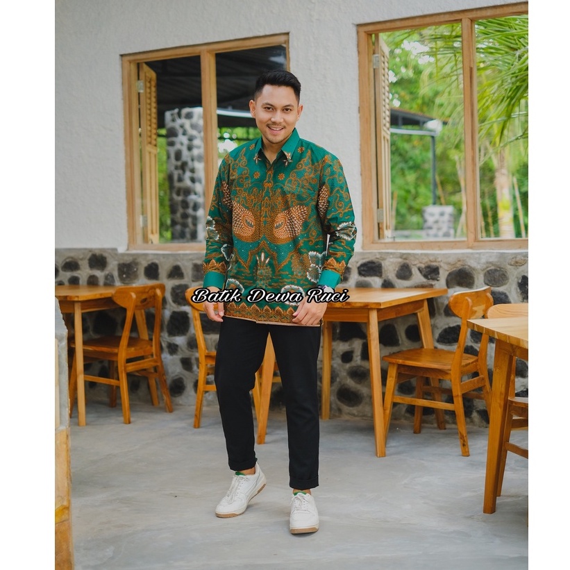 Batik Pria ANGSA IJO Full Furing Katun Halus High Quality