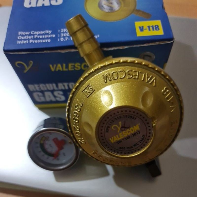 Regulator gas + Ampere Valescom V-118